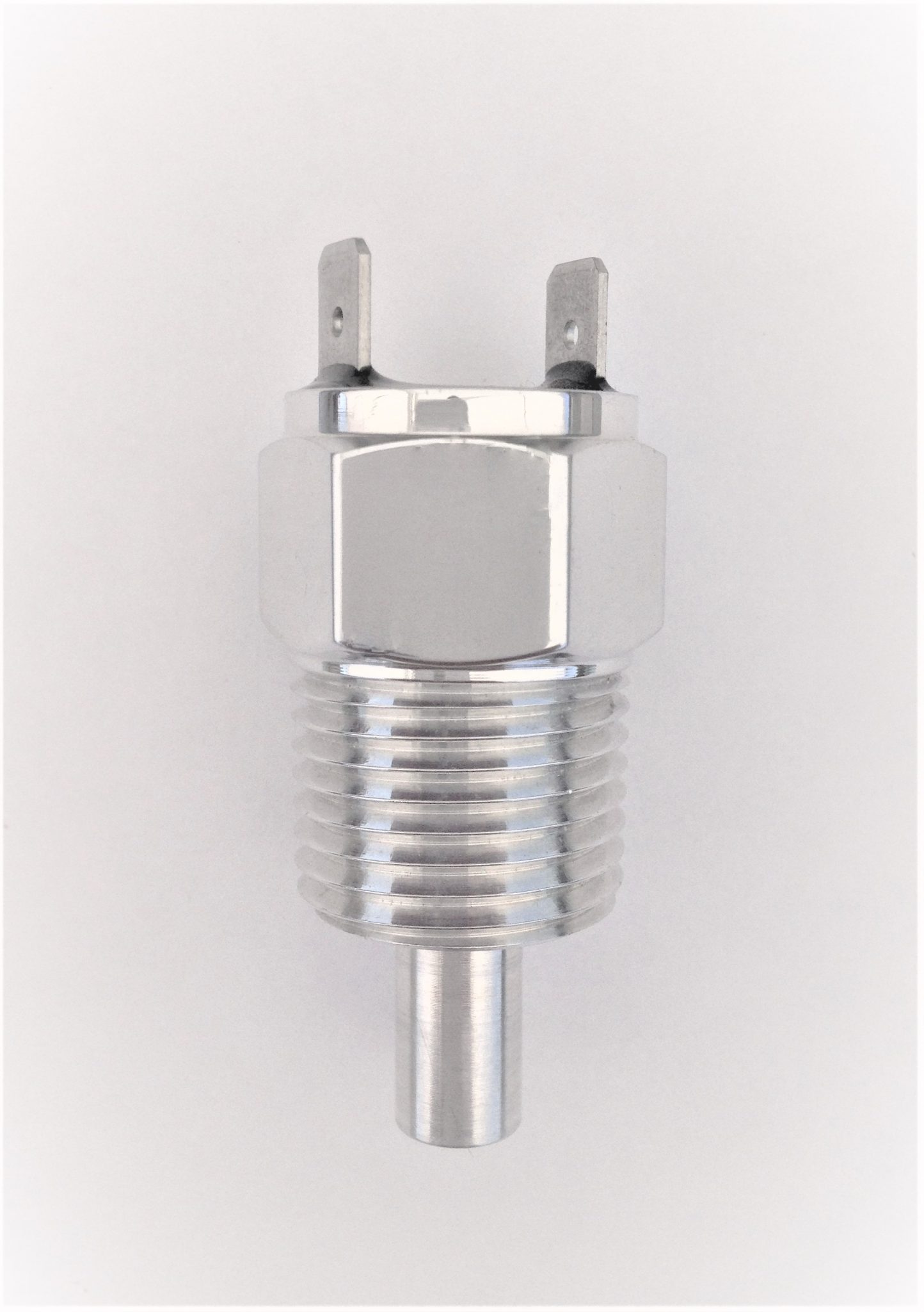 Electric Fan Switch Sensor, Temperature 180,— Polished Finish, 1/2 NPT